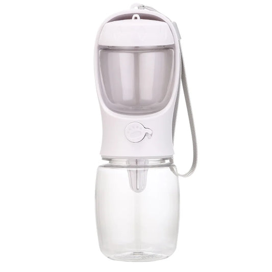 Pets Dog Water Bottle Portable Food Grade Material Dog Cat Travel Pet Water Cup Bottle with Food Dispenser Puppy Water Bottle